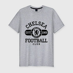 Футболка slim-fit Chelsea Football Club, цвет: меланж