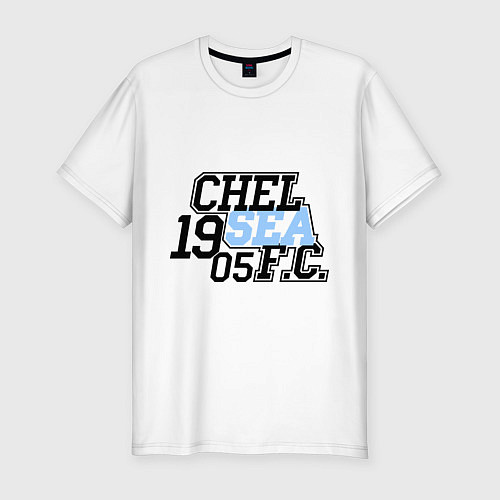 Мужская slim-футболка Chelsea 1905 / Белый – фото 1