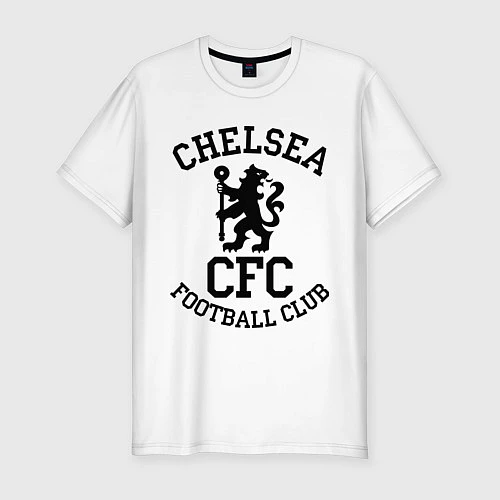 Мужская slim-футболка Chelsea CFC / Белый – фото 1