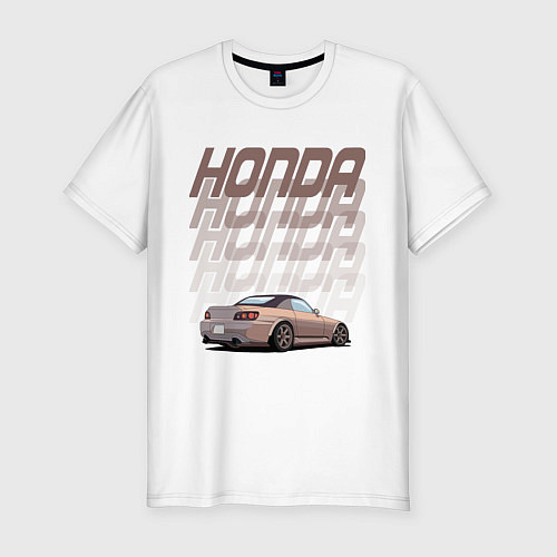 Мужская slim-футболка Honda S2000 / Белый – фото 1