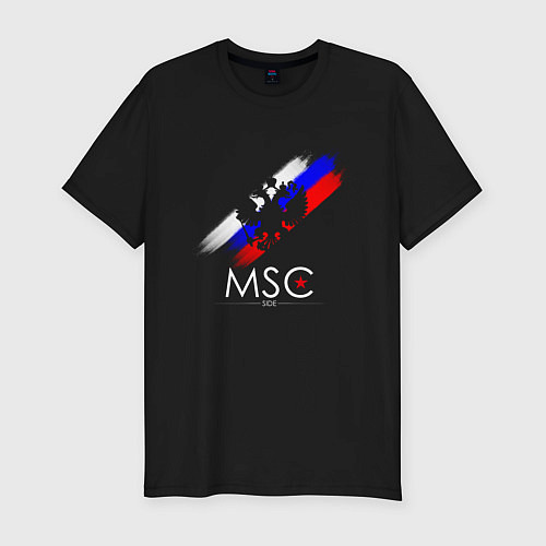 Мужская slim-футболка Russia Our Side New 202223 / Черный – фото 1