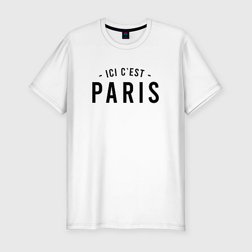 Мужская slim-футболка ICI C EST PARIS / Белый – фото 1
