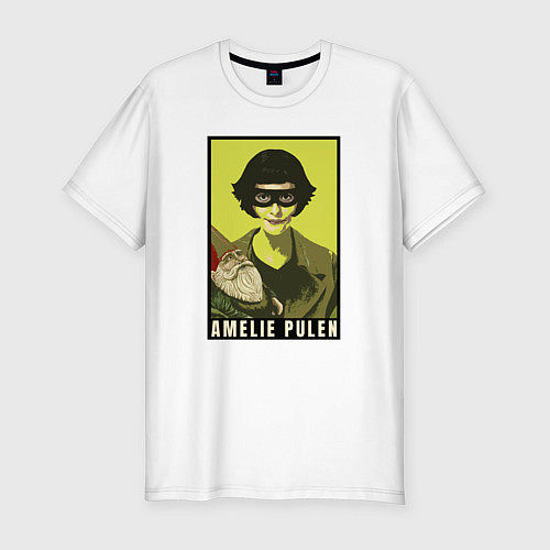 Мужская slim-футболка Амели Amelie / Белый – фото 1