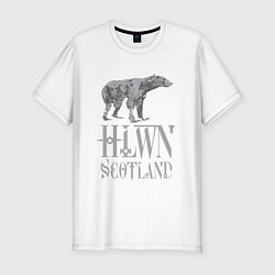Мужская slim-футболка Halloween Scotland