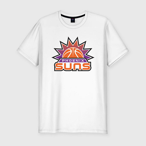 Мужская slim-футболка Phoenix Suns / Белый – фото 1