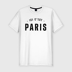 Футболка slim-fit ICI CEST PARIS МЕССИ, цвет: белый