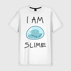 Футболка slim-fit I AM SLIME, цвет: белый