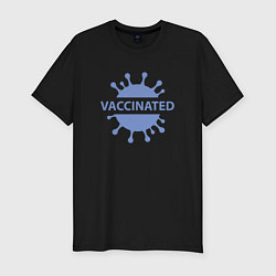 Мужская slim-футболка Вакцинирование