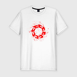 Футболка slim-fit GEARS OF WAR ШЕСТЕРЕНКИ Z, цвет: белый