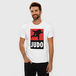 Футболка slim-fit Judo, цвет: белый — фото 2