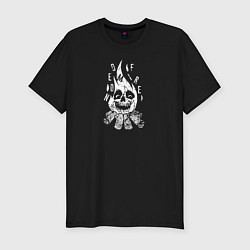 Мужская slim-футболка Demon fire