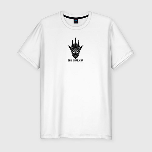 Мужская slim-футболка Boris Brejcha Logo / Белый – фото 1