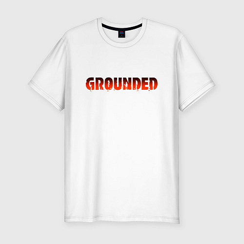 Мужская slim-футболка Grounded / Белый – фото 1