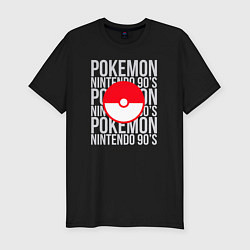 Футболка slim-fit Pokemon NINTENDO 90S, цвет: черный