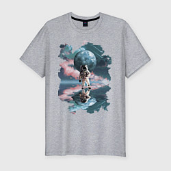 Футболка slim-fit Зеркальное Отражение, цвет: меланж