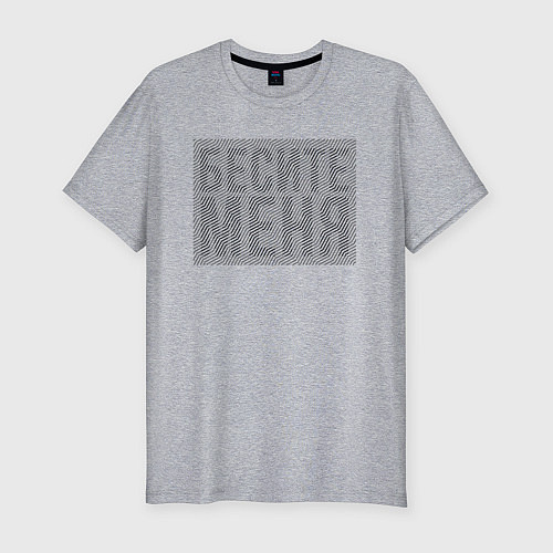 Мужская slim-футболка Бесите меня Иллюзия / Меланж – фото 1