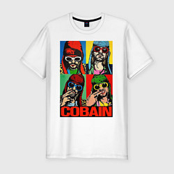 Футболка slim-fit KURT COBAIN, цвет: белый