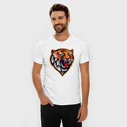 Футболка slim-fit Tiger Scream, цвет: белый — фото 2