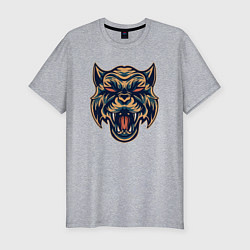 Мужская slim-футболка Devil Tiger
