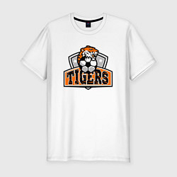 Мужская slim-футболка Football Tigers