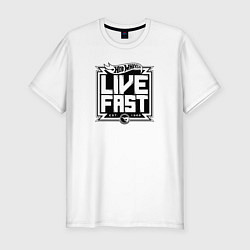 Мужская slim-футболка Hot Wheels Live Fast