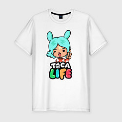 Футболка slim-fit Toca Life, цвет: белый