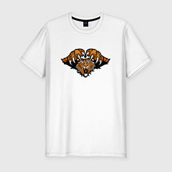 Футболка slim-fit Tiger Killer, цвет: белый