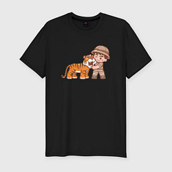 Мужская slim-футболка Tiger Friend