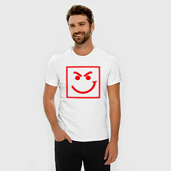 Футболка slim-fit BON JOVI HAVE A NICE DAY SMILE RED FACE, цвет: белый — фото 2