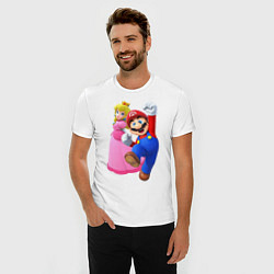 Футболка slim-fit Mario Princess, цвет: белый — фото 2