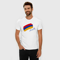 Футболка slim-fit Любимая Армения, цвет: белый — фото 2