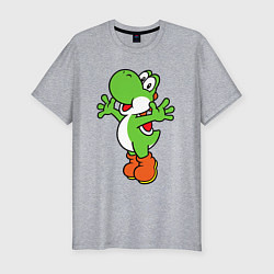 Футболка slim-fit Yoshi, цвет: меланж