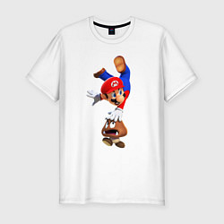 Футболка slim-fit Goomba Hit, цвет: белый