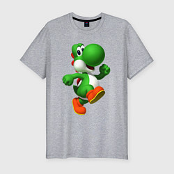 Мужская slim-футболка 3d Yoshi