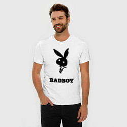 Футболка slim-fit BAD BOY PLAYBOY, цвет: белый — фото 2