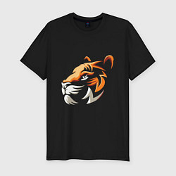 Мужская slim-футболка Tiger Cute