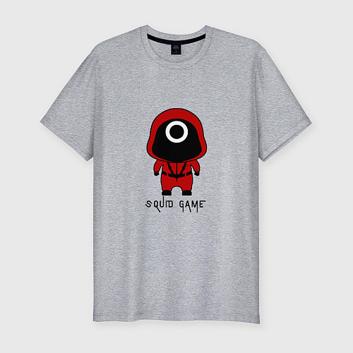 Мужская slim-футболка Squid - Game / Меланж – фото 1