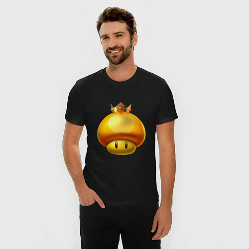 Мужская slim-футболка GoldToad / Черный – фото 3