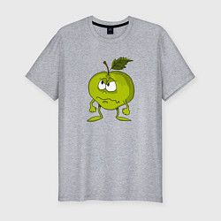 Мужская slim-футболка Злое яблоко
