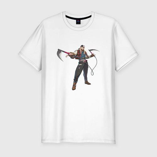 Мужская slim-футболка AXL / Белый – фото 1
