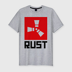 Мужская slim-футболка Rust