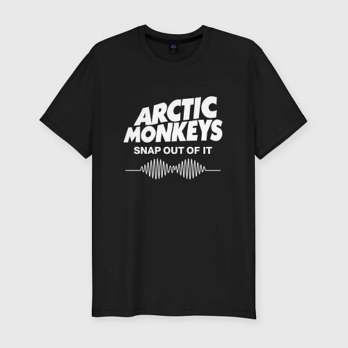 Мужская slim-футболка Arctic Monkeys, группа / Черный – фото 1