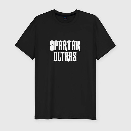 Мужская slim-футболка SPARTAK ULTRAS / Черный – фото 1