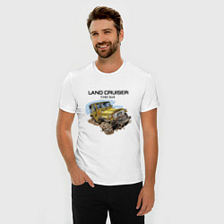 Футболка slim-fit Toyota Land Cruiser FJ 40 4X4, цвет: белый — фото 2