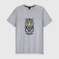 Футболка slim-fit King - Tiger, цвет: меланж