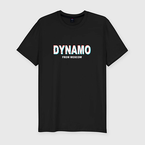 Мужская slim-футболка DYNAMO from Moscow / Черный – фото 1