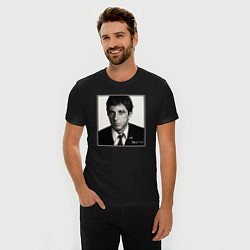 Футболка slim-fit Аль Пачино Al Pacino, цвет: черный — фото 2