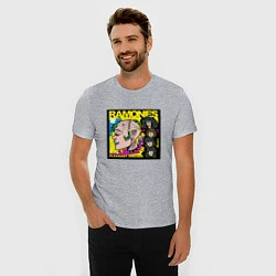 Футболка slim-fit Art Ramones, цвет: меланж — фото 2