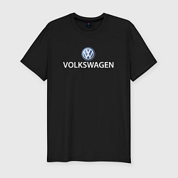 Мужская slim-футболка VOLKSWAGEN LOGO