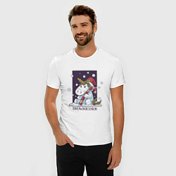 Футболка slim-fit Snownicorn, цвет: белый — фото 2